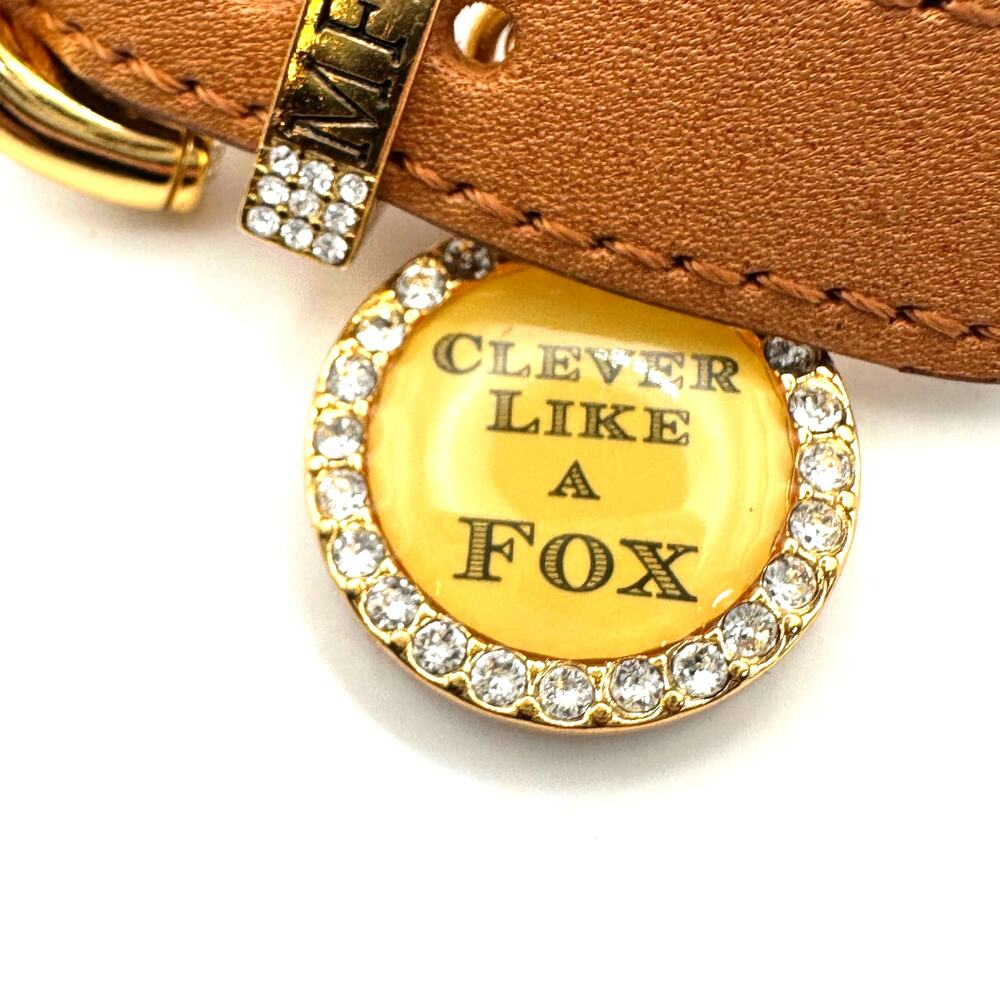 Brighton CLEVER LIKE A FOX Bracelet MFIL Jewelry Brown Gold Chain Charm - Picture 3 of 11